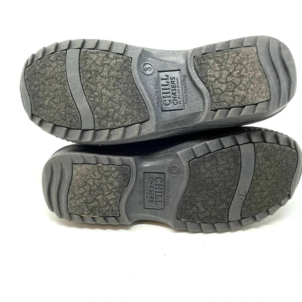 Chill Chasers by Buster‎ Brown Insulated Snow Boots Youth Size 3M Black Red